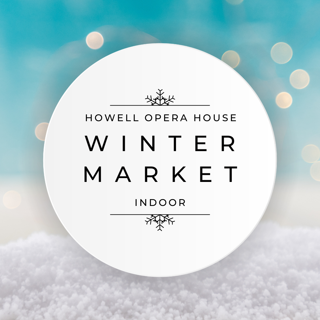 Circle with text that says Howell Winter Market